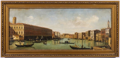 Venice, view of the Grand - Venetian artist late of the 19th century